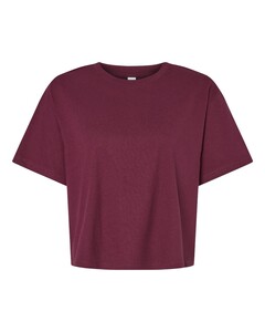 Women's Fine Jersey Boxy T-Shirt Maroon American Apparel 102 Maroon