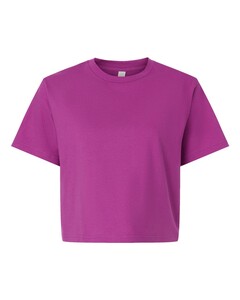 American Apparel 102 Pink-Women's Fine Jersey Boxy T-Shirt Pink