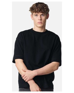 American Apparel 13ML0 Black-Unisex Heavyweight Cotton Mid-Length Tee Black