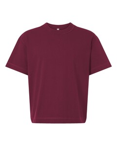 American Apparel 13ML0 Maroon-Unisex Heavyweight Cotton Mid-Length Tee Maroon