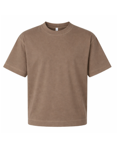 American Apparel 13ML0 Gray-Unisex Heavyweight Cotton Mid-Length Tee Gray