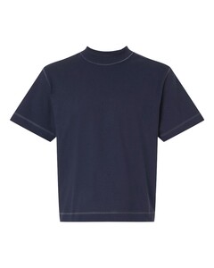 American Apparel 13ML0 Navy-Unisex Heavyweight Cotton Mid-Length Tee Navy