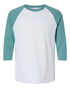 American Apparel 2003CVC White-Unisex CVC Raglan T-Shirt White