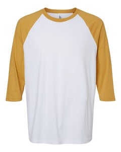 American Apparel 2003CVC White-Unisex CVC Raglan T-Shirt White