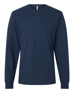 Fine Jersey Long Sleeve T-Shirt Blue-Green American Apparel 2007W Blue-Green