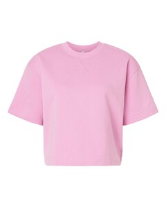 American Apparel FTCB0 Pink-Women's French Terry Mid-Length Boxy Top Pink