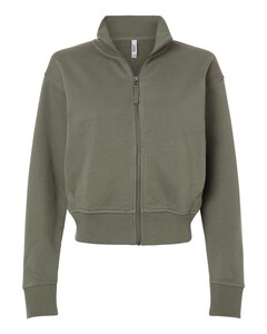 American Apparel FTJ00 Green-Women's French Terry Full-Zip Jacket Green