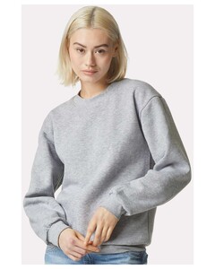 American Apparel RF496 Gray-ReFlex Fleece Crewneck Sweatshirt Gray