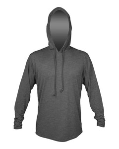 Anetik MVLPRH8 Gray-Low Pro Tech Hooded T-Shirt Gray