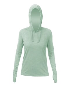 Anetik WSBRZH0 Green-Women's Breeze Tech Hooded T-Shirt Green