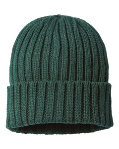 Sustainable Cable Knit Beanie Green Atlantis Headwear SHORE Green