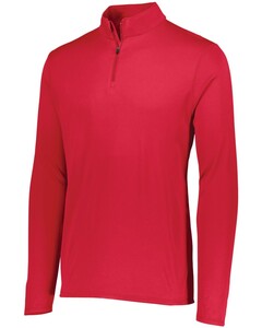 Attain 100% Polyester Quarter-Zip Pullover Red Augusta Sportswear 2785 Red