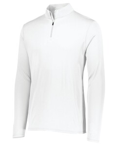 Attain 100% Polyester Quarter-Zip Pullover White Augusta Sportswear 2785 White