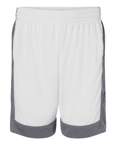 Augusta Sportswear 6889 White-Unisex Match-Up Basketball Shorts White