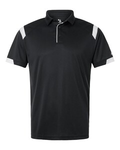 Badger 3350 Black-Men's On the Rise Polo Black