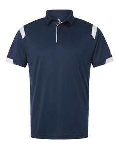 Badger 3350 Navy-Men's On the Rise Polo Navy