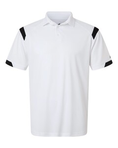 Badger 3350 White-Men's On the Rise Polo White