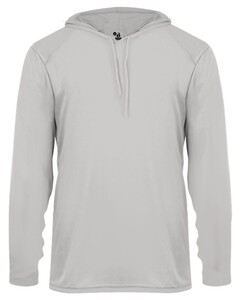 B-Core Long Sleeve T-Shirt Hoodie Gray Badger 4105 Gray
