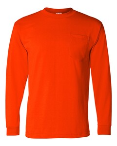 Bayside 1730 Safety-USA-Made 50/50 Long Sleeve Pocket T-Shirt Safety