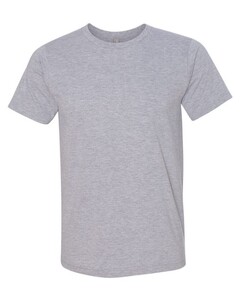 Bayside 5010 Gray-USA Made Ringspun 50/50 Heather Unisex T-Shirt Gray