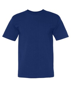 USA-Made 100% Cotton Short Sleeve T-Shirt Blue Bayside 5040 Blue