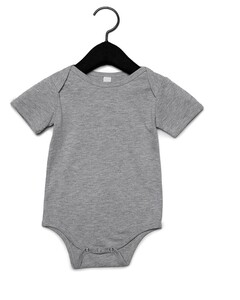 Baby Short Sleeve Onesie Gray Bella + Canvas 100B Gray
