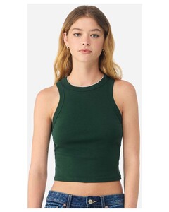 Bella + Canvas 1019 Green-Women's Micro Rib Racer Tank Top Green