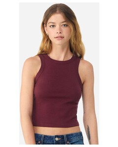 Bella + Canvas 1019 Maroon-Women's Micro Rib Racer Tank Top Maroon
