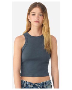 Bella + Canvas 1019 Navy-Women's Micro Rib Racer Tank Top Navy