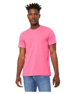 Bella + Canvas 3001CVC Pink-Men's Best-Fit CVC Heather T-Shirt Pink
