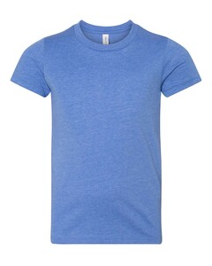 Bella + Canvas 3001YCVC Blue-Youth CVC Unisex Jersey T-Shirt Blue