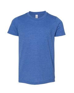 Bella + Canvas 3001YCVC Blue-Youth CVC Unisex Jersey T-Shirt Blue