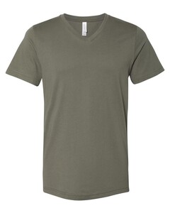 Bella + Canvas 3005 Green-Unisex Jersey Short-Sleeve V-Neck T-Shirt Green