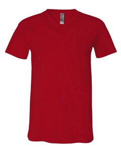 Bella + Canvas 3005 Red-Unisex Jersey Short-Sleeve V-Neck T-Shirt Red