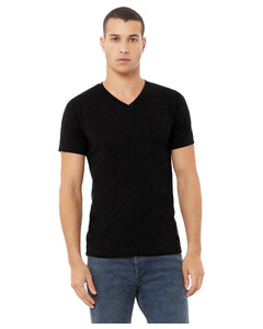 Bella + Canvas 3005CVC Black-Unisex Heather CVC V-Neck T-Shirt Black