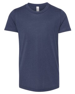 Youth Triblend Jersey Short Sleeve T-Shirt Navy Bella + Canvas 3413Y Navy