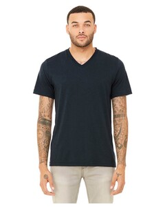 Unisex Triblend V-Neck Short Sleeve T-Shirt Navy Bella + Canvas 3415 Navy