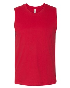 Unisex Jersey Muscle Tank Top Red Bella + Canvas 3483 Red