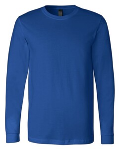 Unisex Long Sleeve T-Shirt Blue Bella + Canvas 3501 Blue