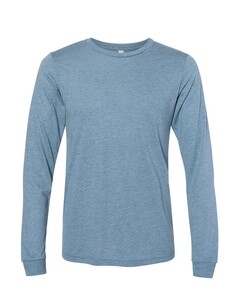 Bella + Canvas 3513 Blue-Unisex Triblend Long Sleeve T-Shirt Blue