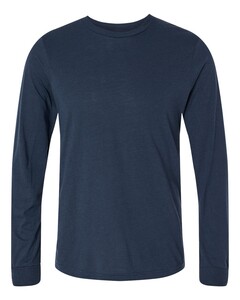 Unisex Triblend Long Sleeve T-Shirt Navy Bella + Canvas 3513 Navy