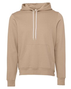 Bella + Canvas 3719 Brown-Unisex Sponge Fleece Pullover Hoodie Brown