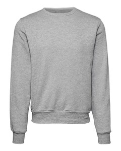 Unisex Sponge Fleece Classic Crewneck Sweatshirt Gray Bella + Canvas 3911 Gray