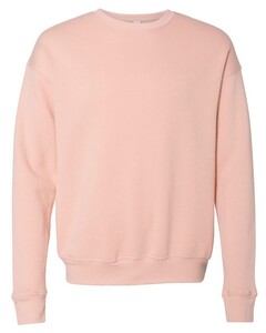 Bella + Canvas 3945 Pink-Unisex Drop Shoulder Crewneck Sweatshirt Pink
