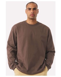 7.5 oz Heavyweight Long Sleeve Tee Brown Bella + Canvas 4651 Brown