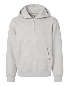 Bella + Canvas 4739 Gray-Unisex 10 oz Full-Zip Hoodie Sweatshirt Gray