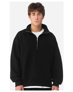 Bella + Canvas 4740 Black-Unisex 10 oz Quarter-Zip Pullover Sweatshirt Black