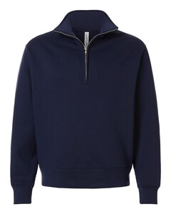 Bella + Canvas 4740 Navy-Unisex 10 oz Quarter-Zip Pullover Sweatshirt Navy
