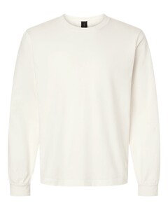 Bella + Canvas 4851GD White-Unisex Heavyweight Garment-Dyed Long Sleeve Tee White