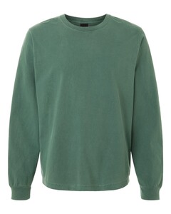 Bella + Canvas 4851GD Green-Unisex Heavyweight Garment-Dyed Long Sleeve Tee Green